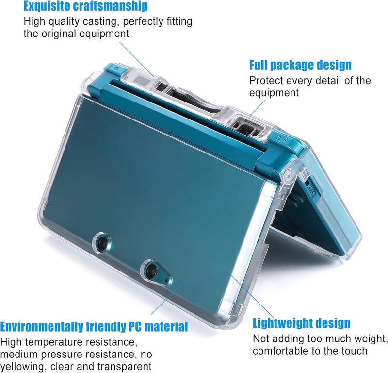 VSEER 3DS Case - Ultra Clear Crystal Transparent Hard Shell Protective Case Cover Skin for Nintendo 3DS - Image 4